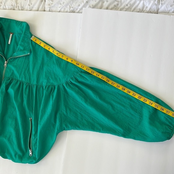 Free People Balloon Bomber Jacket M Y2K Bubble Hem Slouchy Whimsy grunge Fairy - Picture 6 of 16